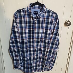 Chaps Men's Multicolor Plaid Button Down Shirt